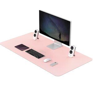 NEW Multifunctional Desk Pad Waterproof Blotter Protector Writing Mat Large Pink